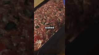 Danish Meatloaf amp Hasselback Potatoes Recipe in 40 Seconds recipe youtubeshorts shorts meatloaf [upl. by Pantheas]