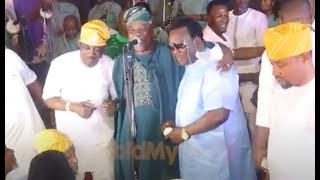 K1 DE ULTIMATE UNITES PASUMA AND SAHEED OSUPA AT ALAWIYES 50TH BIRTHDAY PARTY IN LAGOS [upl. by Esirec]