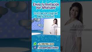 Invitacion de Baby Shower Niño  Baby Shower Invitation  Baby Shower Card [upl. by Onairotciv]