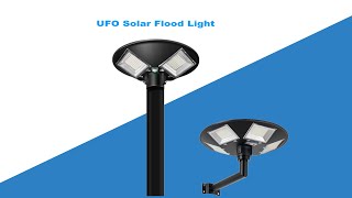 Solar UFO Outdoor Lighting 120W 200W 300W 500W Easy DIY [upl. by Rosette607]