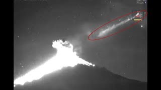 Meteorito ☄️ impacta cráter del Volcán Popocatépetl 🌋 México 🇲🇽 10 diciembre 2018 [upl. by Aihsatal]