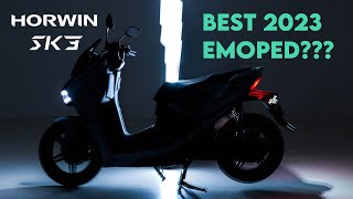 Horwin SK3 Review  Best Electric Moped of 2023 [upl. by Milburt]