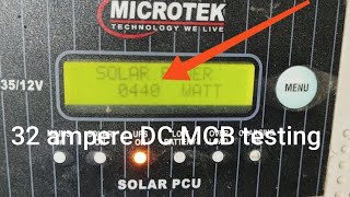 32 ampere DC MCB testing [upl. by Ennovoj]