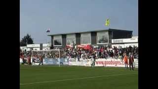 Rhyl FC Fans singing as Welsh Premier League champions 2009 [upl. by Nylirem621]