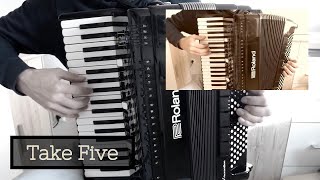 Accordion Take Five  Duo [upl. by Quirk]