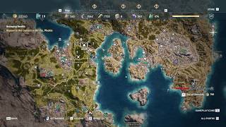 Assassins Creed Odyssey Bandit Camps Locations Map  No Commentary [upl. by Ellinad]