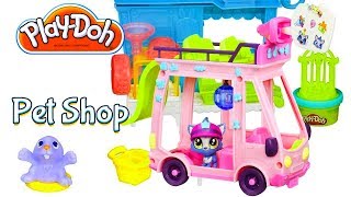 PlayDoh amp A Littlest Pet Toy Shop  Videos for kids with toys [upl. by Sullivan]