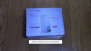 Arris SURFBoard SVG2482AC  Unboxing [upl. by Ynehteb]