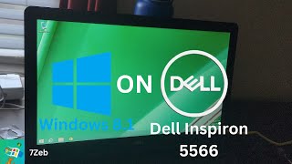 Installing Windows 8 1 on the Dell Inspiron 5566 [upl. by Idden]