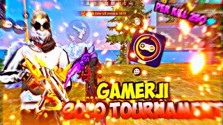 SOLO TOURNAMENT ON GAMERJI  Per Kill 250 💎 [upl. by Letnwahs]