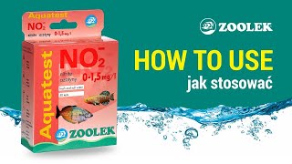 ZOOLEK Aquatest NO2  instrukcja [upl. by Tersina]