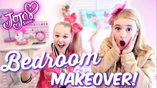 JoJo Siwa Dream Bedroom Makeover  Birthday Surprise [upl. by Oralla86]