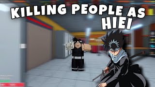 Killing People As Hiei in aimblox [upl. by Llerihs946]