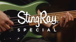 Ernie Ball Music Man Minute StingRay5 Special in Charging Green ft Matt McJunkins [upl. by Zolner975]