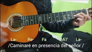 Caminare tutorial de guitarra letra y acordes [upl. by Graaf]