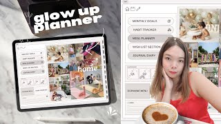 2025 ✨ Glow Up Planner✨ Demo  UndatedHyperlinked DIgital Planner [upl. by Hymie]