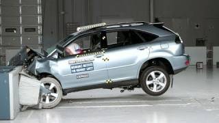 2004 Lexus RX moderate overlap IIHS crash test [upl. by Nivk538]