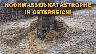 HOCHWASSER in WIEN Reißende Flüsse und ÜBERFLUTUNGEN [upl. by Ettevets]