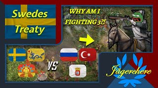 WHAT WAS THIS MATCH  3v3 Treaty with Sweden  AOE III DE [upl. by Wartow]