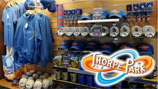 Thorpe Park Shops amp Merchandise Tour April 2019 [upl. by Dlareme]