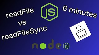 readFile vs readFileSync Whats the difference Node JS  6 minutes [upl. by Llieno]