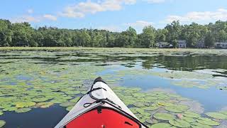 Kayaking Swartswood Lake at Swartswood State Park New Jersey [upl. by Afinom]