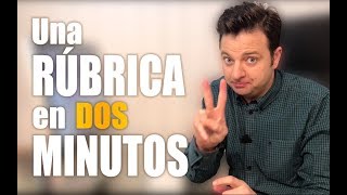 💨 Cómo hacer una rúbrica de evaluación en 2 minutos ✌🏼 [upl. by Dietrich442]