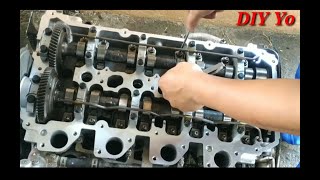 Valve clearance adjustment  Mitsubishi 4D56U Common rail DID  TRITON amp PAJERO SPORT [upl. by Narej543]