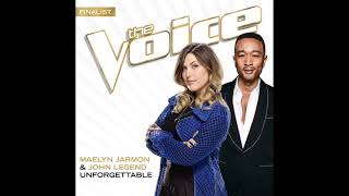 Maelyn Jarmon amp John Legend  Unforgettable  Studio Version  The Voice 16 [upl. by Jaella]