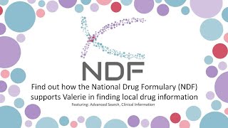 Find out how the National Drug Formulary support Valerie in finding the drug information she needs [upl. by Severin]