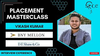 PLACEMENT MASTERCLASS 2K24  VIKASH KUMAR  BNY MELLON  SECE  NIT JAMSHEDPUR [upl. by Yer]