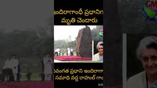 నాయనమ్మకు మనవడు రాహుల్ గాంధీ ఘననివాళి [upl. by Zillah]