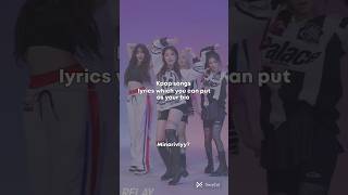 Kpop songs lyrics which you can put as your bio  kpopfypシtrendingtrendyoutubeshortsforyou [upl. by Timoteo]