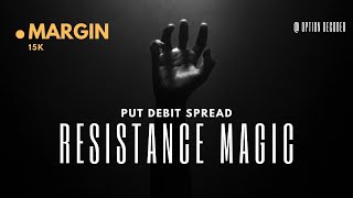 RESISTANCE IS KEY TO MAKE MONEY LESS THAN 15K  POWERFUL PUT DEBIT SPREAD [upl. by Descombes47]