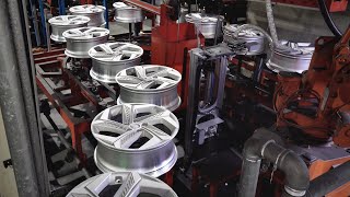 Amazing Modern Car Wheel Mass Production Factory Korean Alloy Wheel Manufacturing Process [upl. by Boles273]