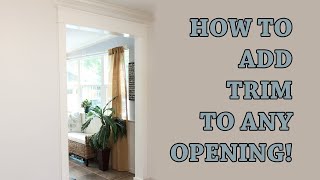 How to Add Trim for Cased Opening [upl. by Sekyere]