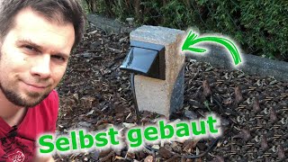 Außensteckdose für Strom im Garten Gartensteckdose als Steinstele IP44 selber bauen  Tutorial [upl. by Akinal]