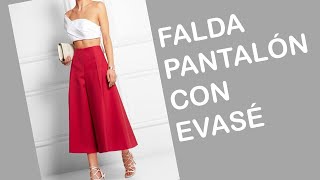 Falda Pantalón con Evasé  Patrón [upl. by Yzeerb]