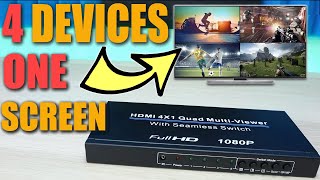 STREAMING WITH 4 DEVICES ON ONE SCREEN  EASILY ADD AN HDMI MULTIVIEWER FOR YOUR STREAMING SETUP [upl. by Kaja]