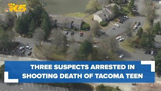 3 arrested in shooting death of teen near Tacoma Community College [upl. by Judsen]