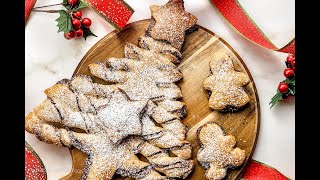 PullApart Christmas Tree Pastry with Nutella [upl. by Olshausen274]