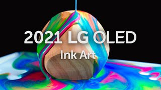 2021 LG OLED l Ink Art 4K HDR 60fps [upl. by Krishnah]