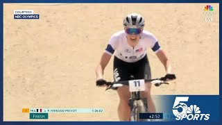 Haley Batten wins silver in mountain biking at the Paris 2024 Olympic Games [upl. by Weaver870]