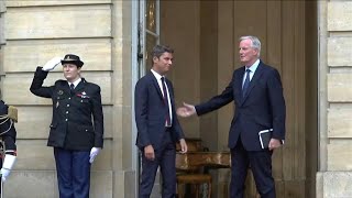 Michel Barnier takes over from Gabriel Attal as French prime minister  AFP [upl. by Craven]