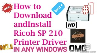 how to install ricoh printer drivershow to install ricoh sp 210 printer Earth Technology [upl. by Marybella]