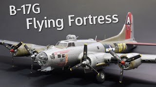 Building the Revell B17G Flying Fortress in 172 Scale  Plastic Model Kit Build amp Review [upl. by Furtek]