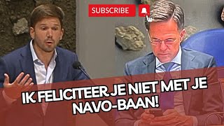 Gideon van Meijeren vs Rutte Ik feliciteer je NIET met je NAVOBAAN [upl. by Arlen584]