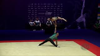 Portugal 1 POR  2021 Acrobatic Worlds Geneva SUI Combined Mixed Pair [upl. by Salokin285]