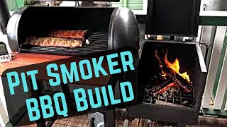 Offset Pit Smoker BBQ Build [upl. by Sirk810]