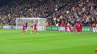 MOHAMED SALAHS WORLD CLASS GOAL FOR LIVERPOOL VS WATFORD  LIVE PREMIER LEAGUE GAME  VICARAGE RD [upl. by Annamarie]